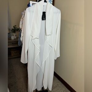 Fashion Nova Business Casual Coat - Off White.